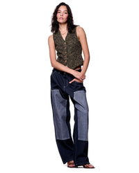 Margo Vest | Flecked Light Olive