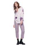 Cropped Alexa Jean | Berry Glen Plaid