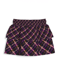 KID Ruffled Skirt | Berry Florals Gingham