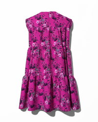 KID Ruffle Dress | Magenta Upstate Florals