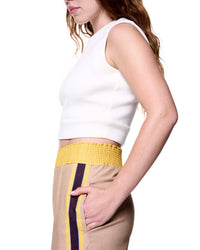 Billie Pant | Khaki Sport Stripe