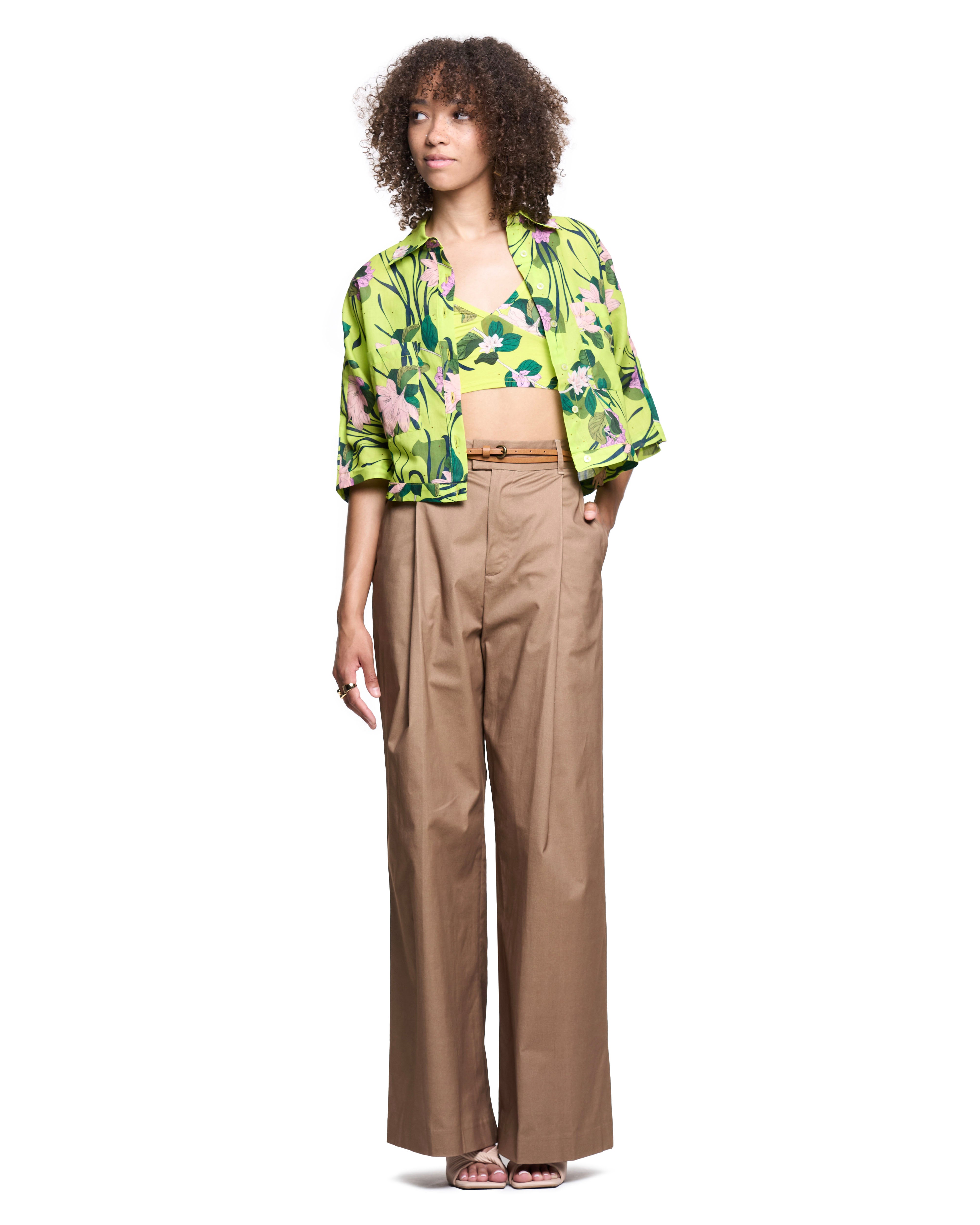 Izzy Shirt | Lime Beach Florals