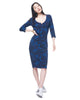 Gisella Dress | Blue Marble