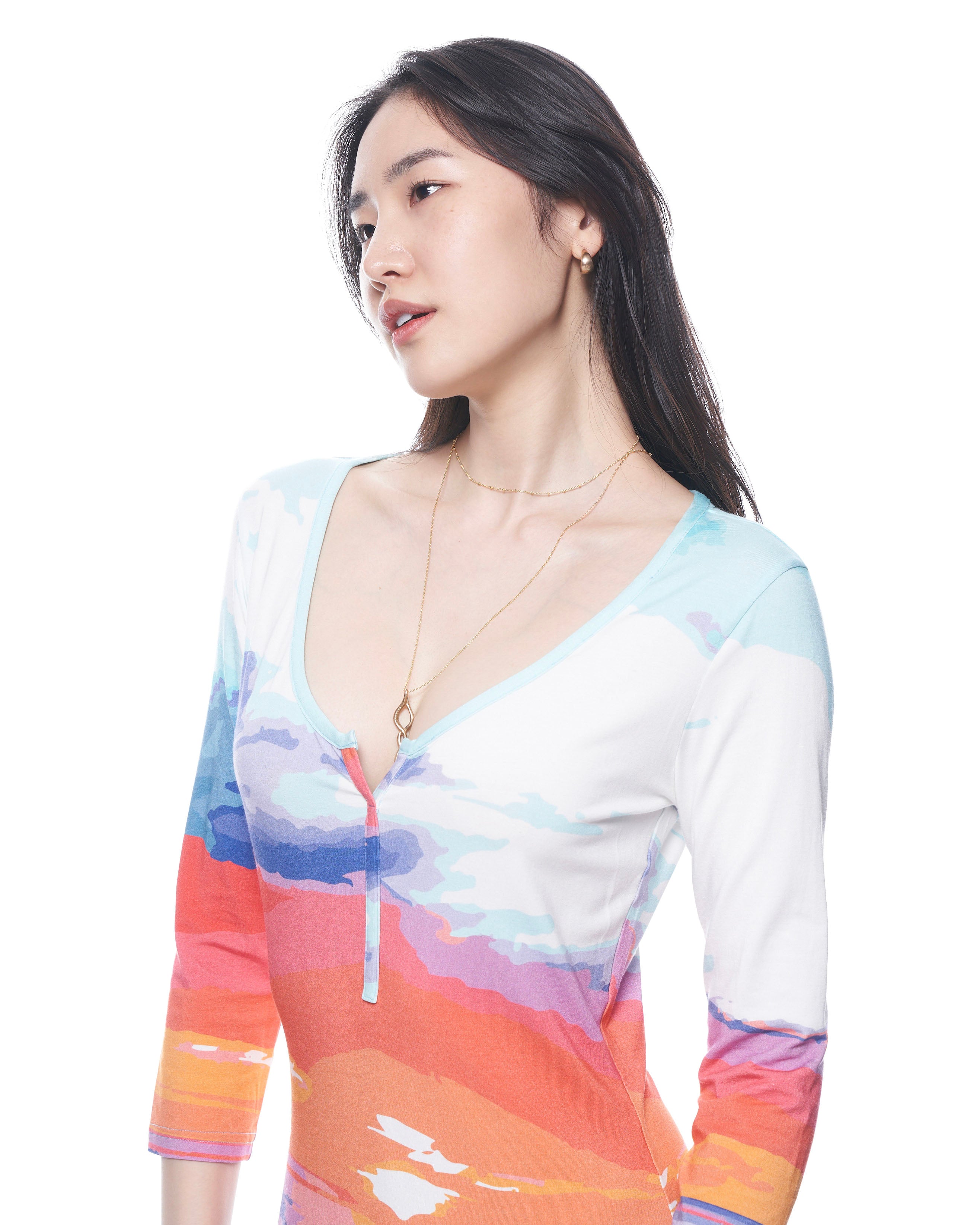 Gisella Dress | Sunset Landscape