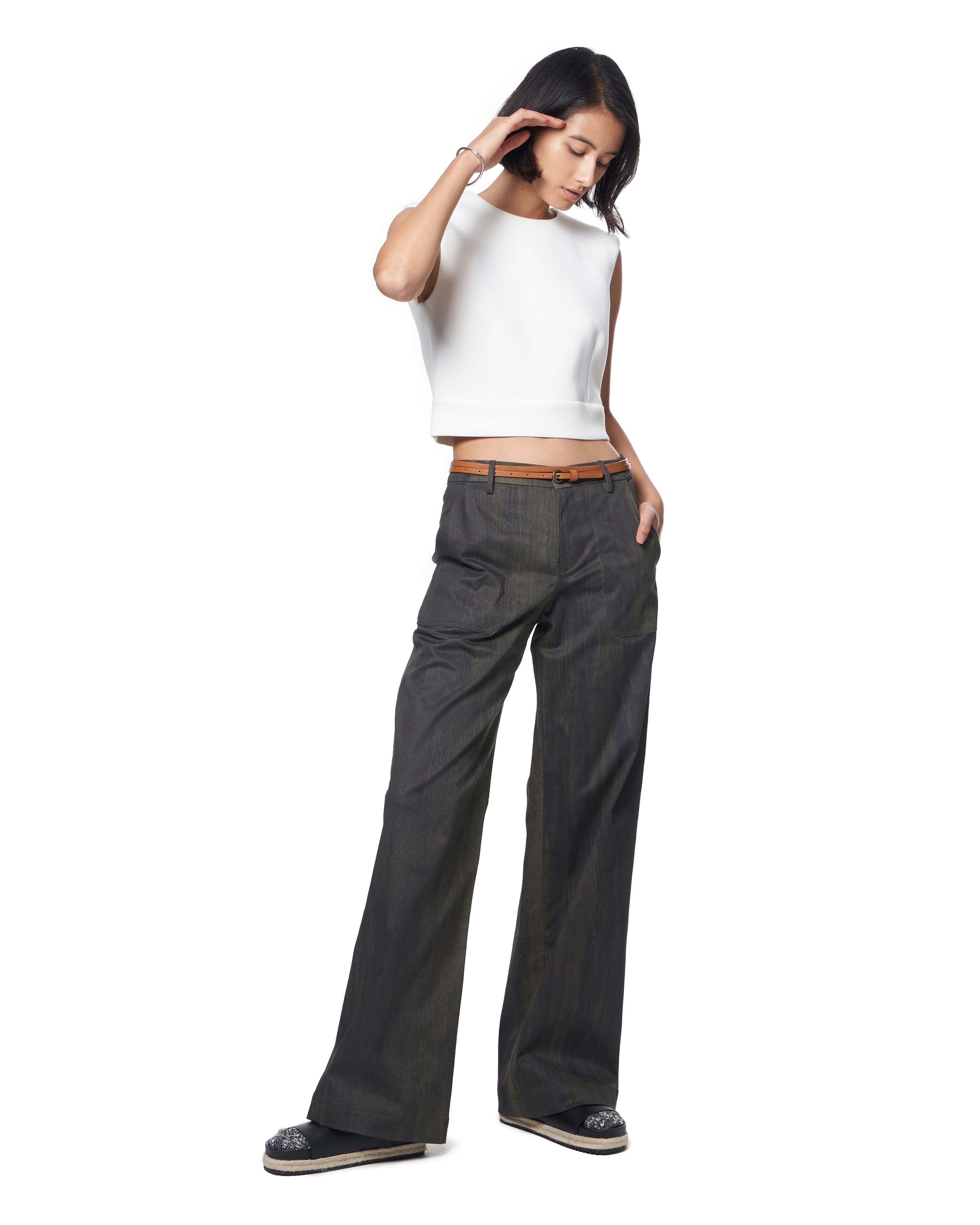 Tracee Pant | Olive Grain