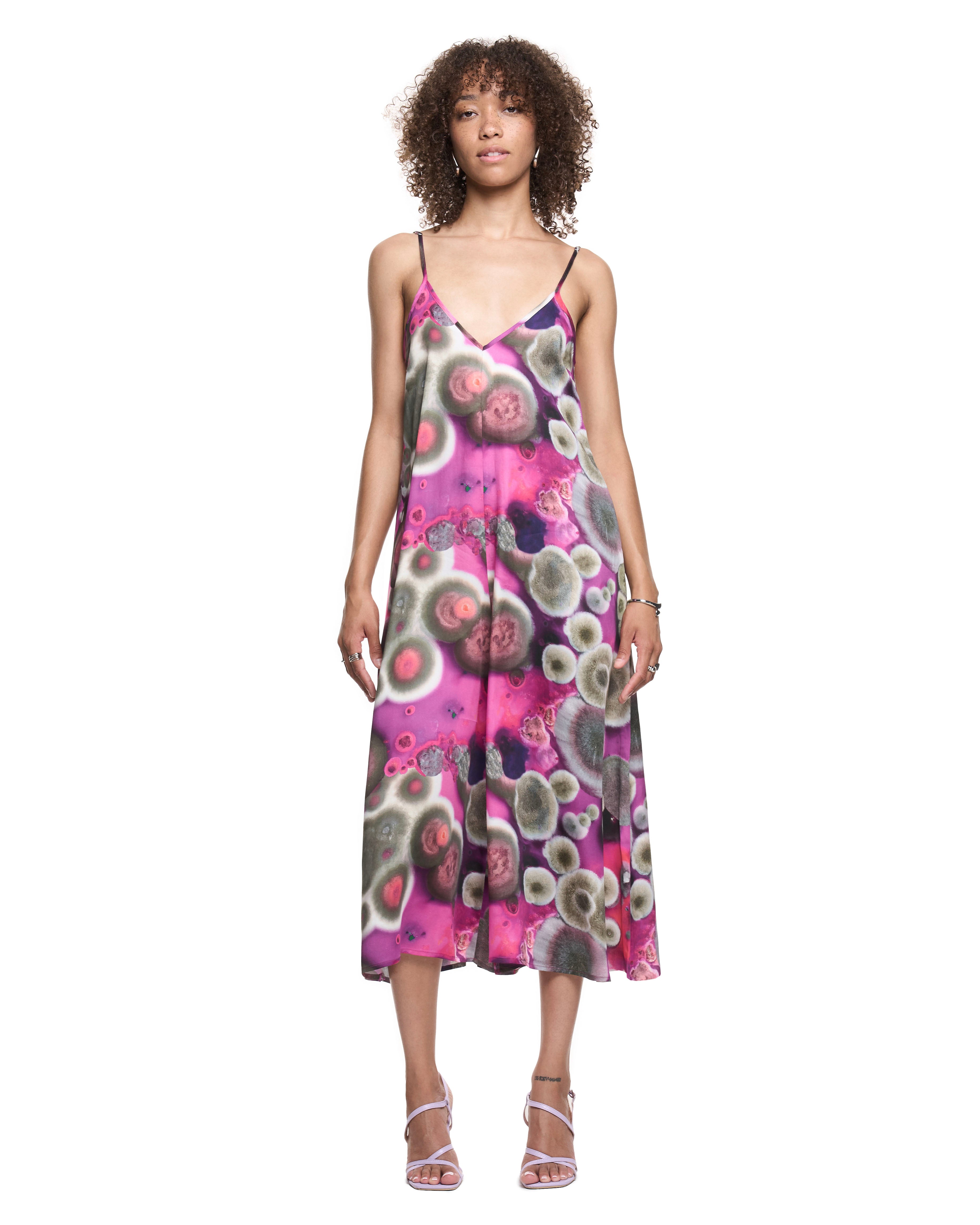 Anna Jumpsuit | Magenta Aspergillus