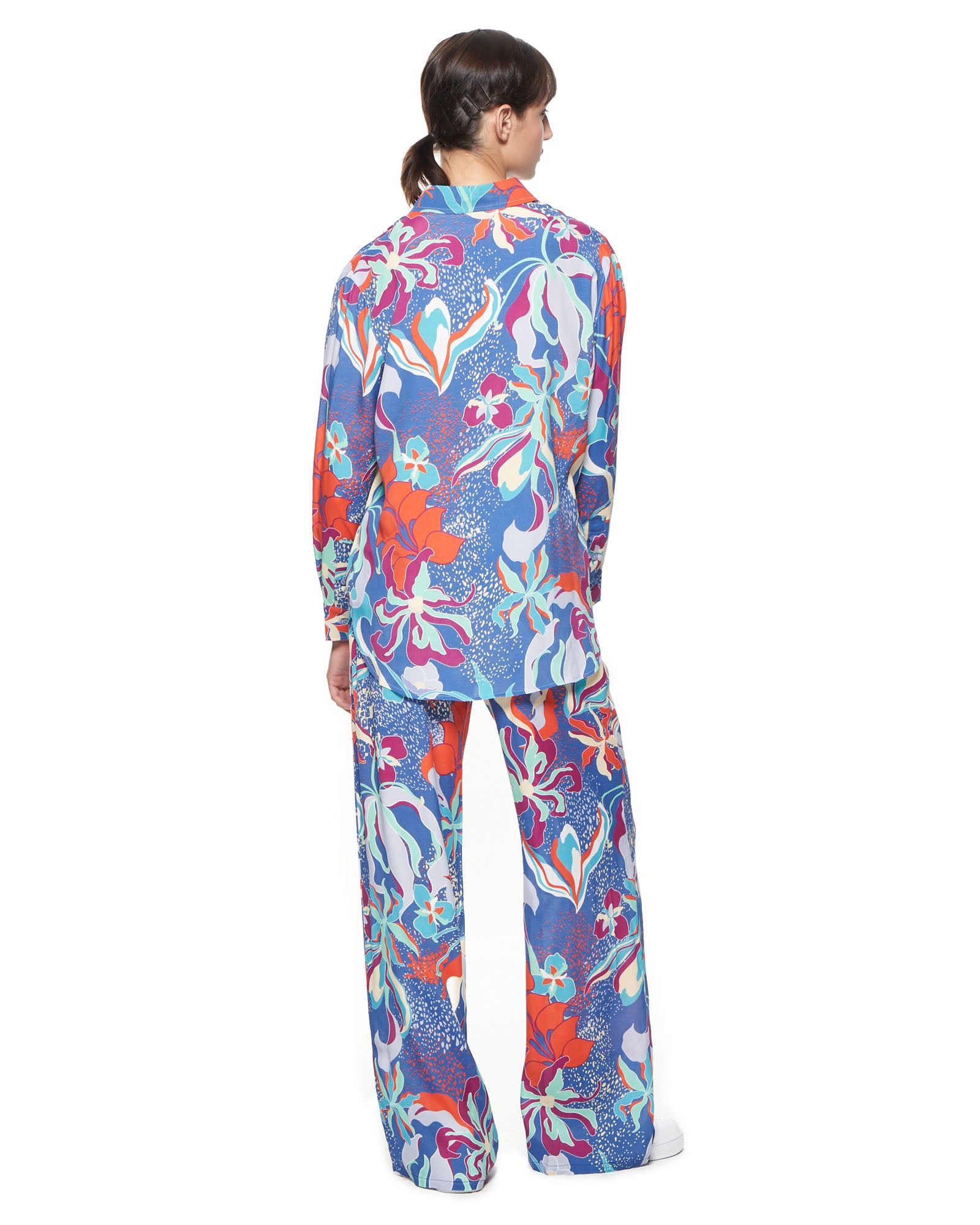 Zoe Shirt | Blue Tropics