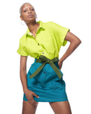 SS Dottie Cargo Dress | Lime