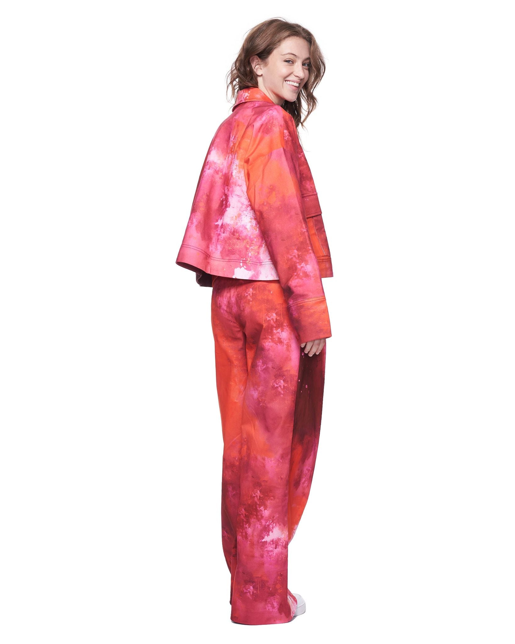 Mia Jacket | Magenta Mural