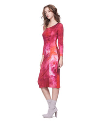 Jamie Dress | Magenta Mural