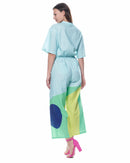 Issa Jumpsuit | Aqua Cut Paper