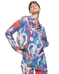 Zoe Shirt | Blue Tropics