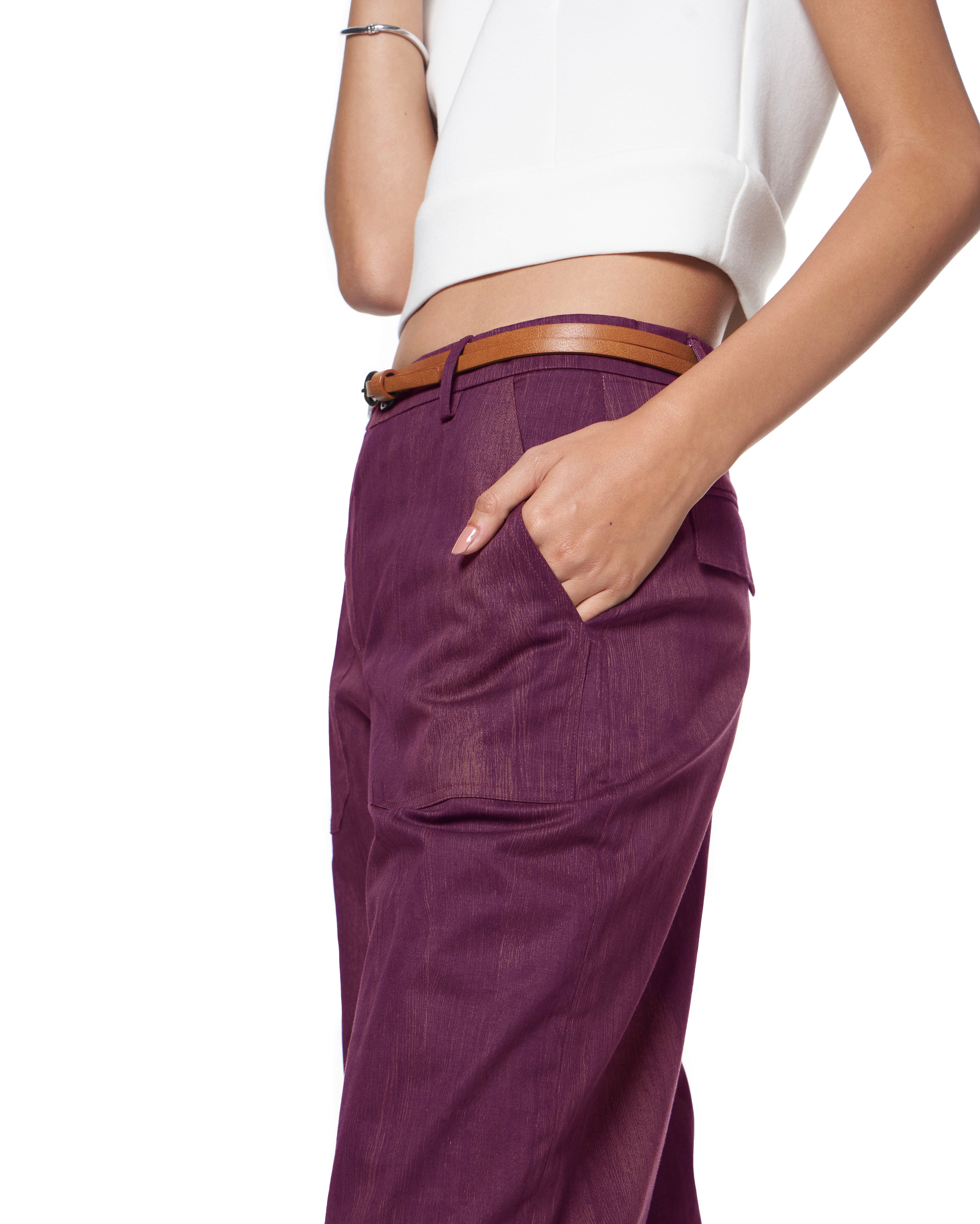 Tracee Pant | Merlot Grain