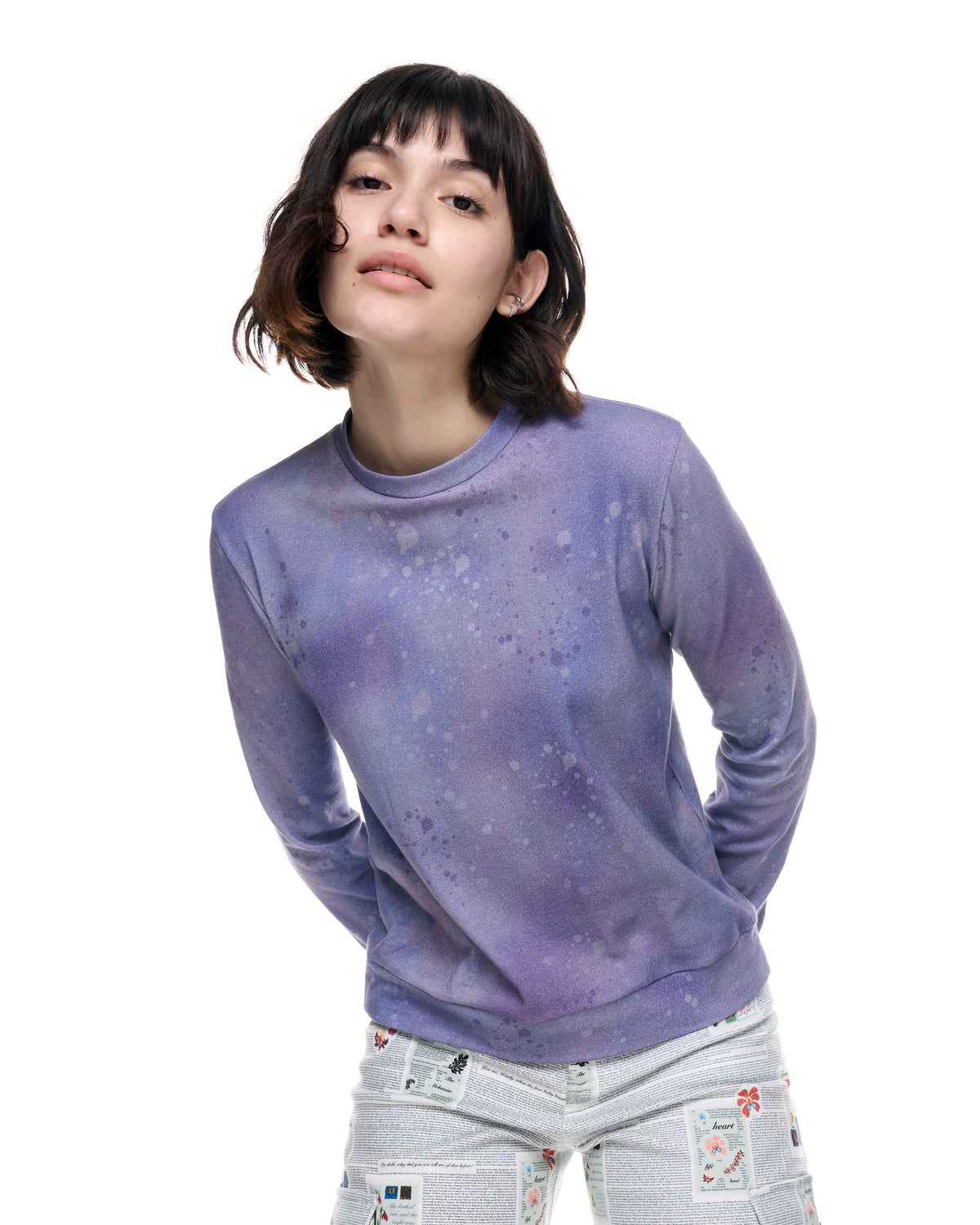 Rumi Sweatshirt | Lavender Mural