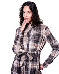 Stacy Jumpsuit | Stone Glen Plaid