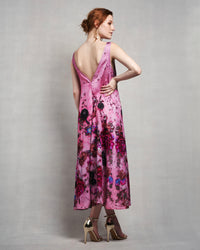 Laura Jumpsuit | Fuchsia Blooms