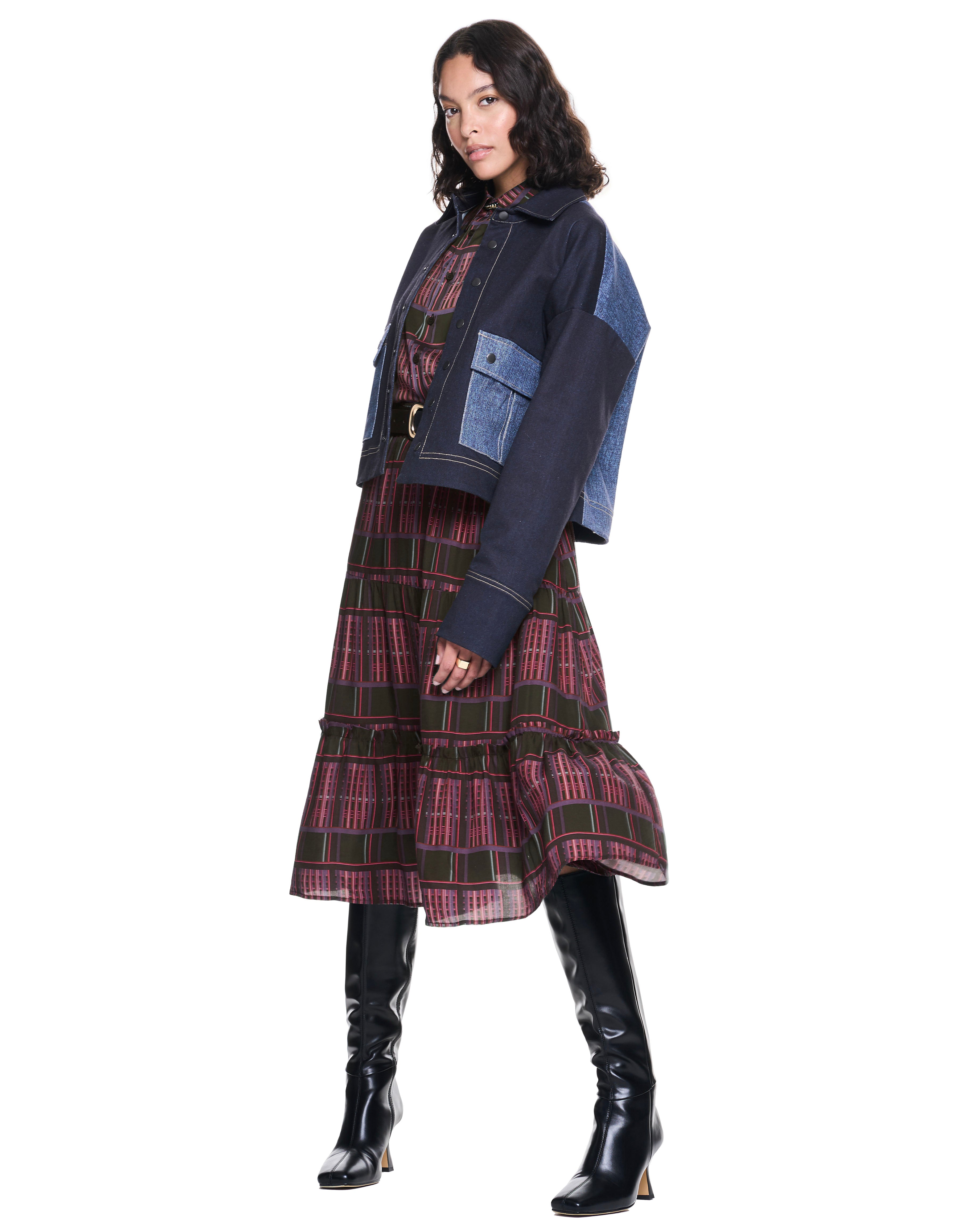 Maddie Skirt | Merlot Plaid