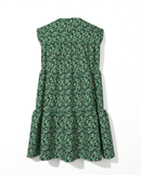 KID Ruffle Dress | Green Primrose