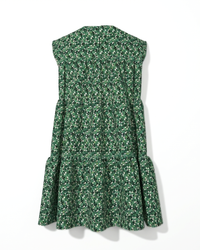 KID Ruffle Dress | Green Primrose