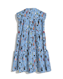 KID Ruffle Dress | Blue Street Style