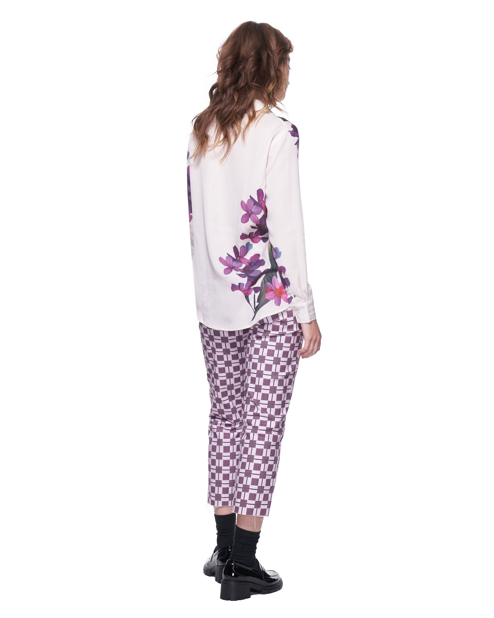 Cropped Alexa Jean | Berry Glen Plaid