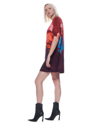 Maya Dress | Sangria Powdered Florals