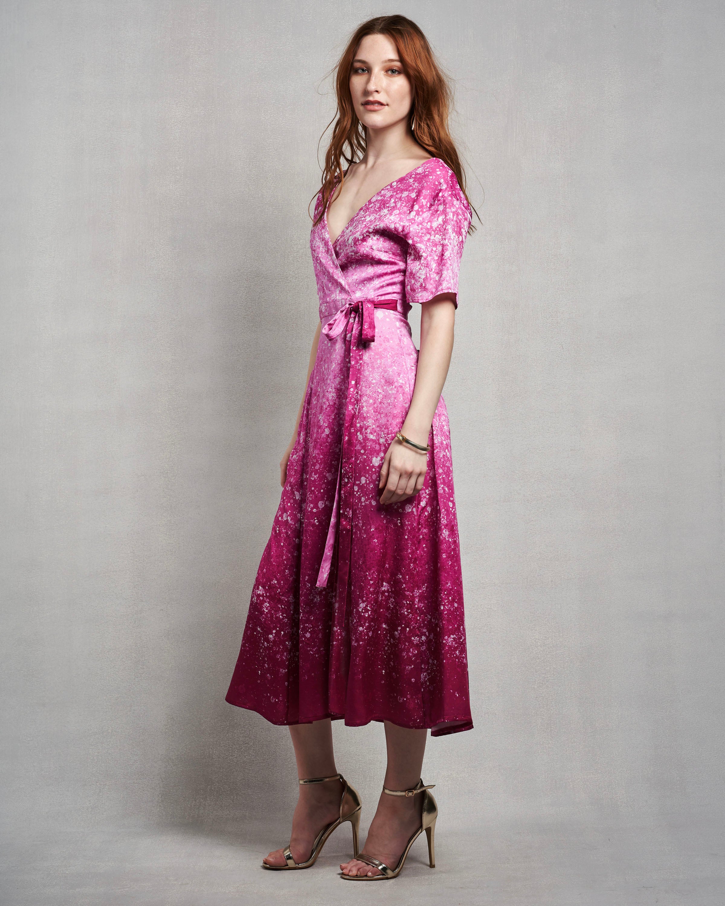 Andie Wrap Dress | Fuchsia Dust
