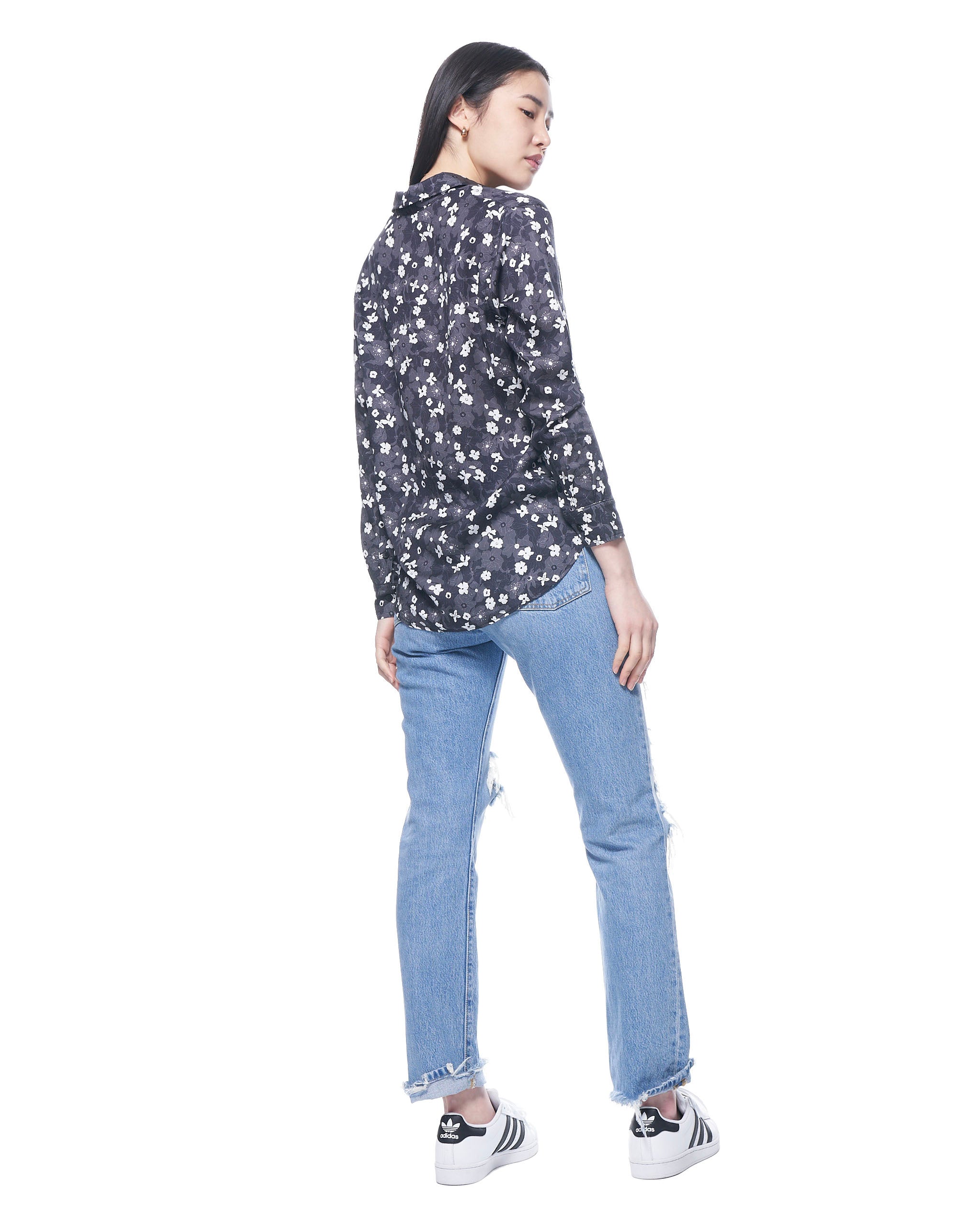 Zoe Shirt | Black Primrose