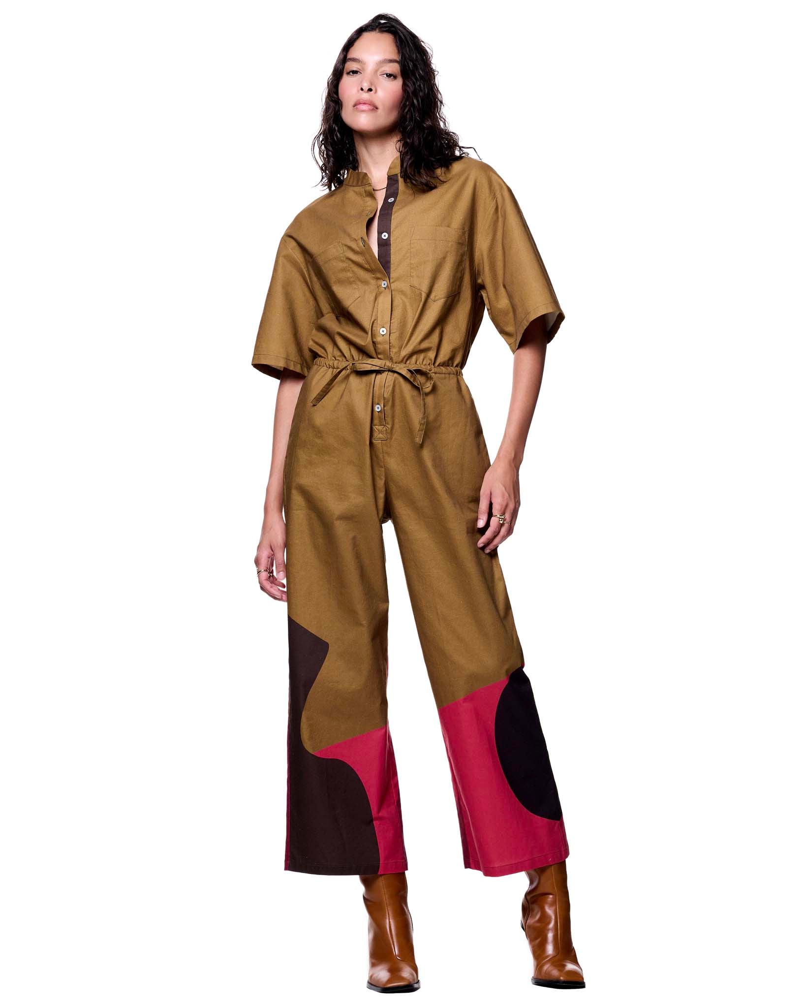 Issa Jumpsuit | Sour Apple Cut Paper