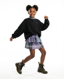 KID Ruffle Skirt | Huckleberry Plaid