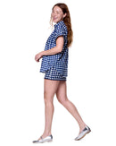 Dottie Shirt | Navy Gingham