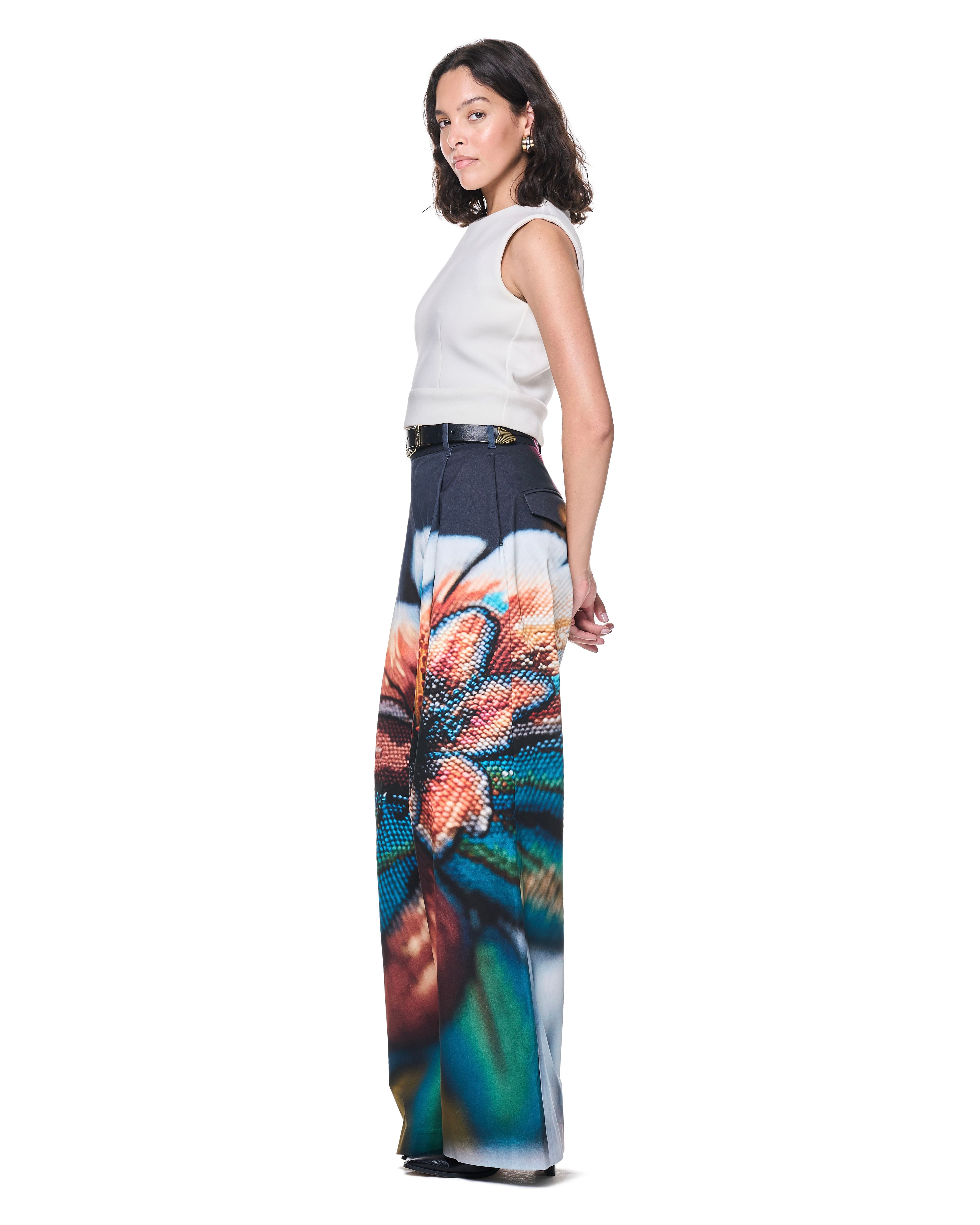 Leigh Trouser | Navy Cross Stitch