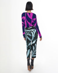 Cropped Alexa Jean | Aqua Jungle