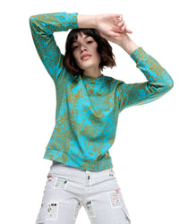 Rumi Sweatshirt | Aqua Complication