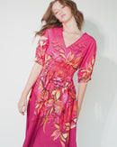 Sophia Dress | Magenta Kirigami