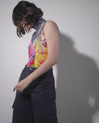 Sleeveless Turtleneck | Wild Bouquet
