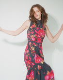 Jia Dress | Magenta Kirigami