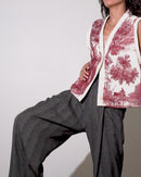 Frankie Trouser | Grey Chevron
