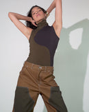 Sleeveless Turtleneck | Sour Apple Cut Paper