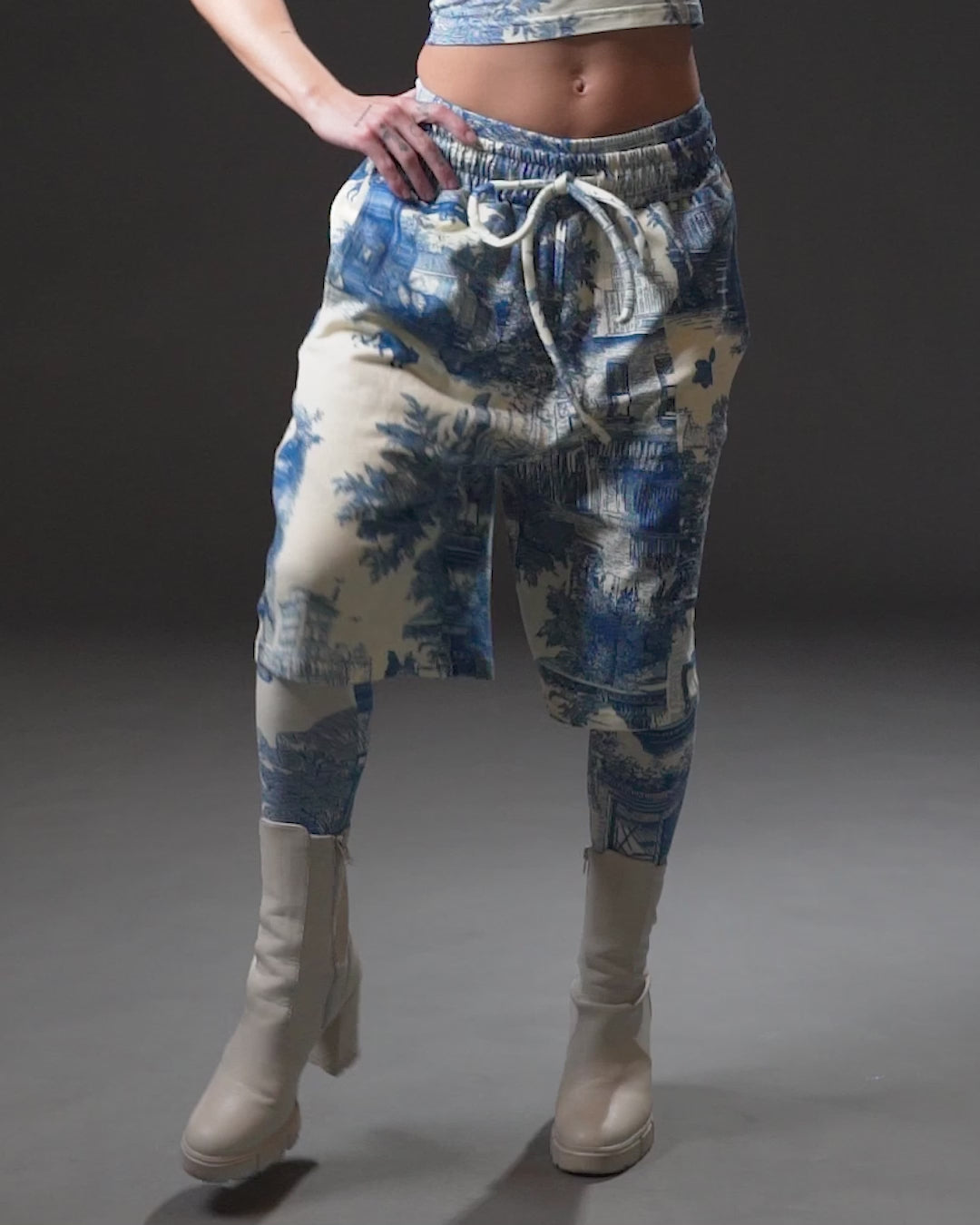 Sweatshort | KIT FIT Blue City Toile