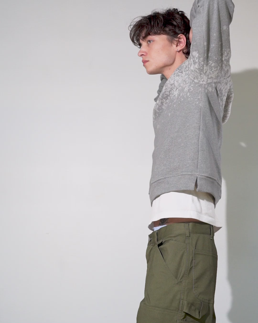 Kyle Sweatshirt | Splatter Heather Grey