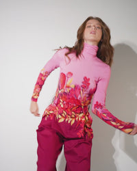 Leigh Trouser | Magenta Kirigami