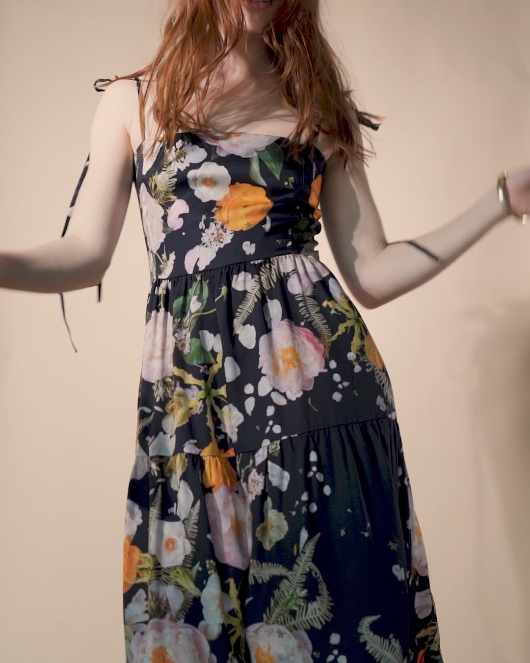 Tory Dress | Pastel Shattered Florals