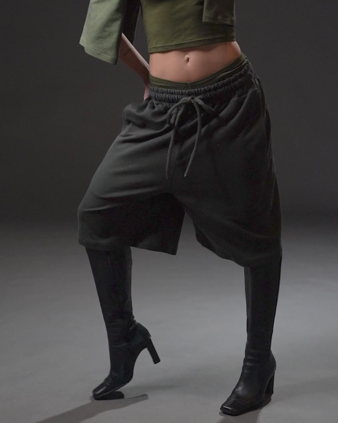 Sweatshort | KIT FIT Olive Powder