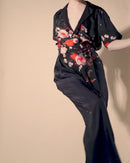 Leigh Trouser | Red Shattered Florals