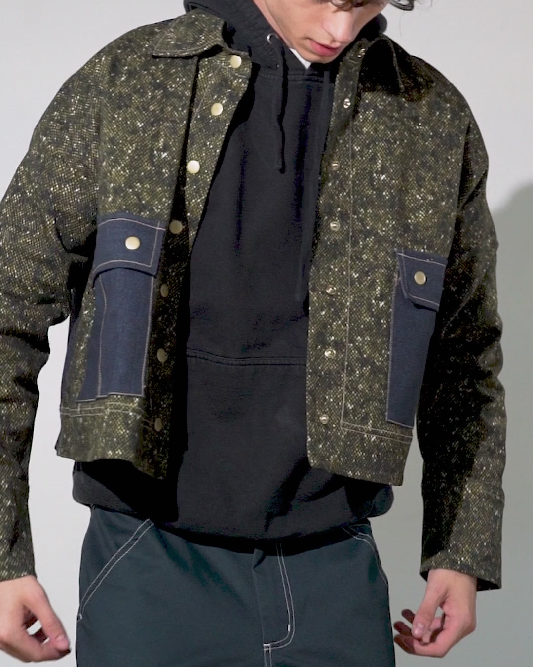 Mia Jacket | Flecked Pale Olive