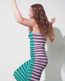 Abbi Dress | Wildberry Stripe