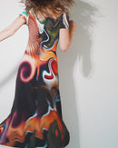 Lola Dress | Mandarin Swirl