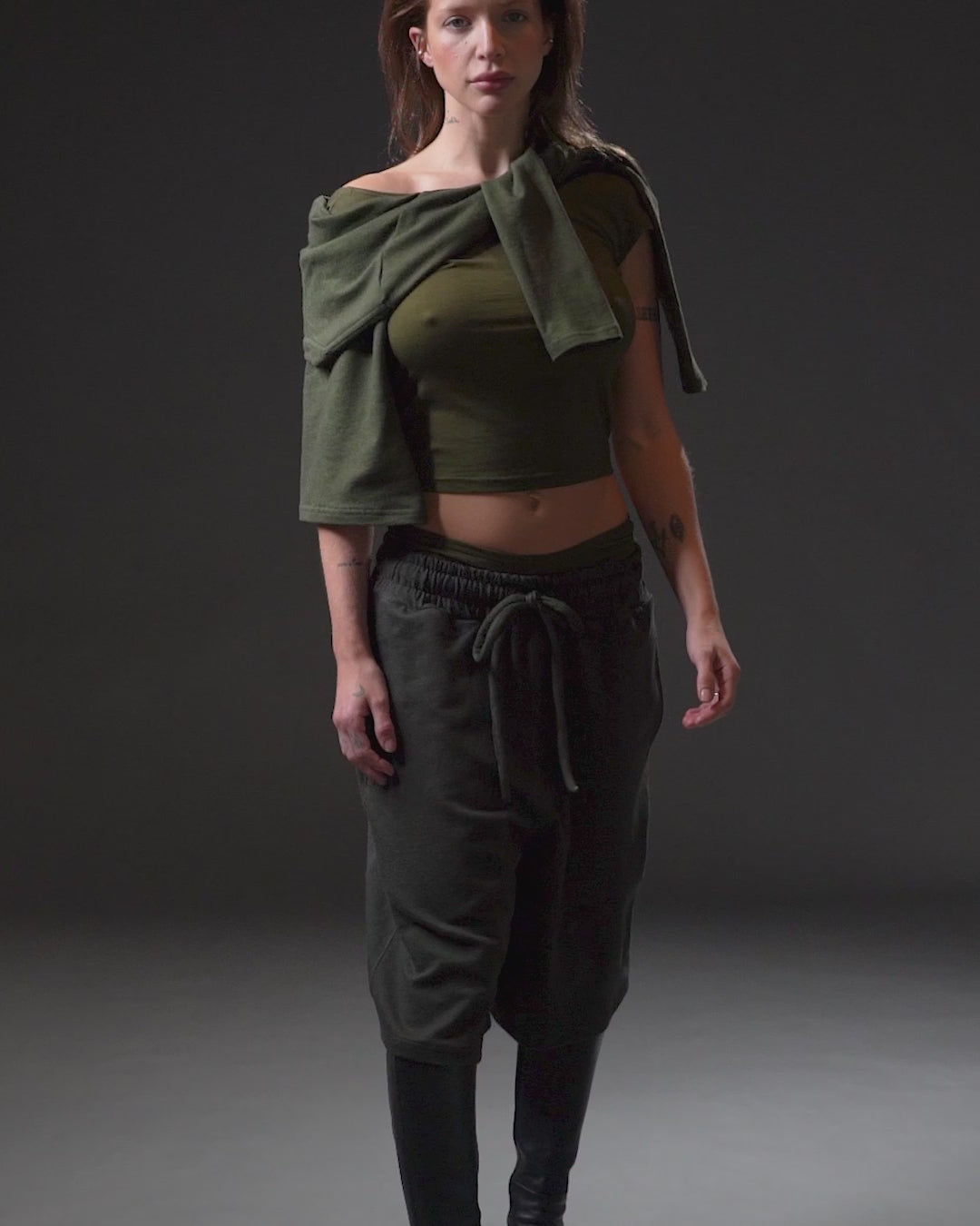 Sweatshort | KIT FIT Olive Powder