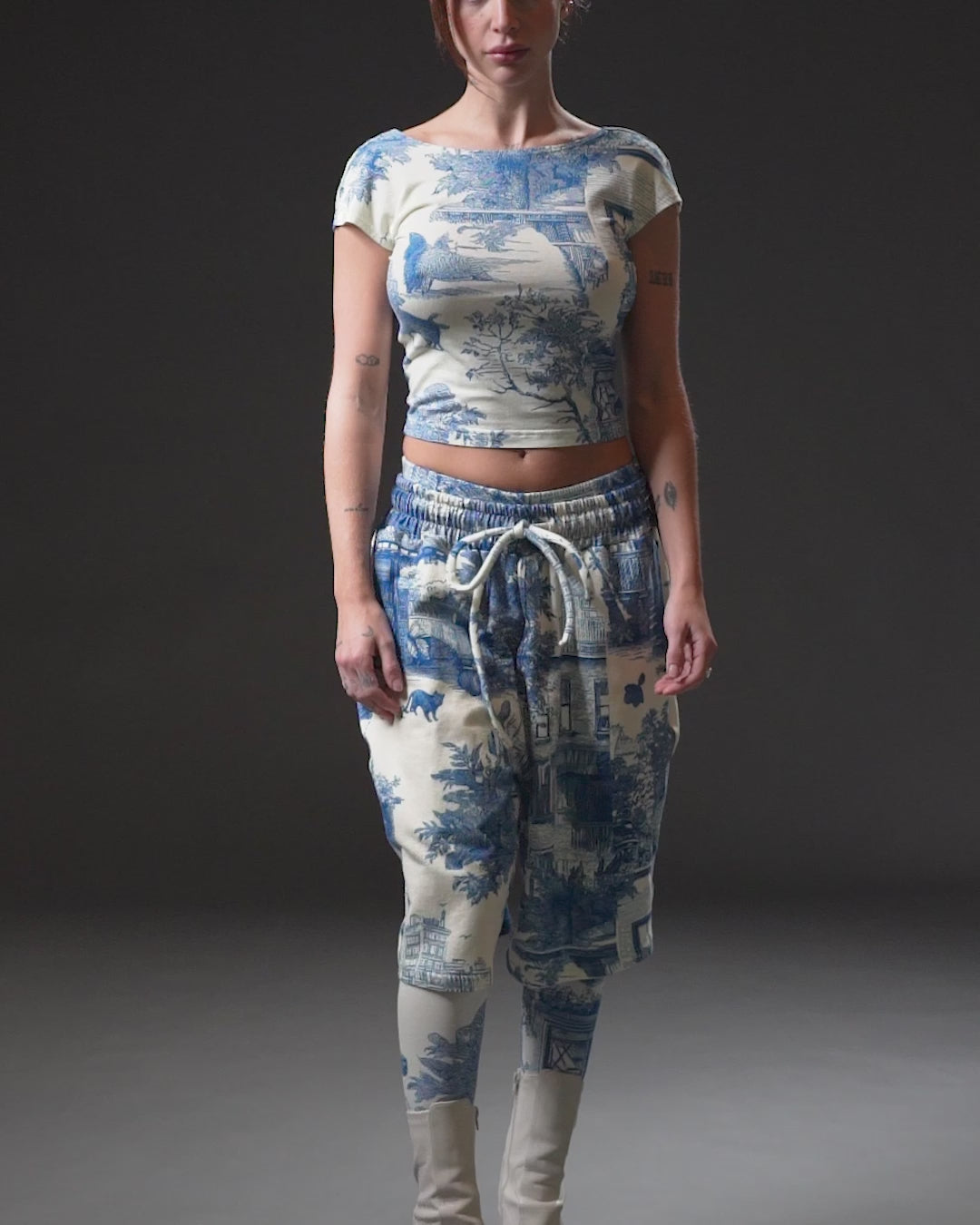 Sweatshort | KIT FIT Blue City Toile
